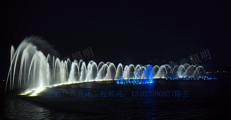【广州】珠江新城临江喷泉亮化LED喷泉灯